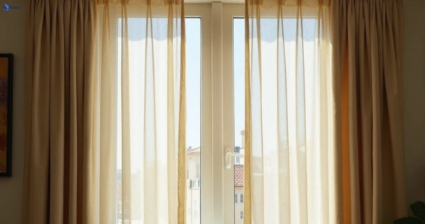 Dull dusty drapes in fairfield-vic before professional cleaning